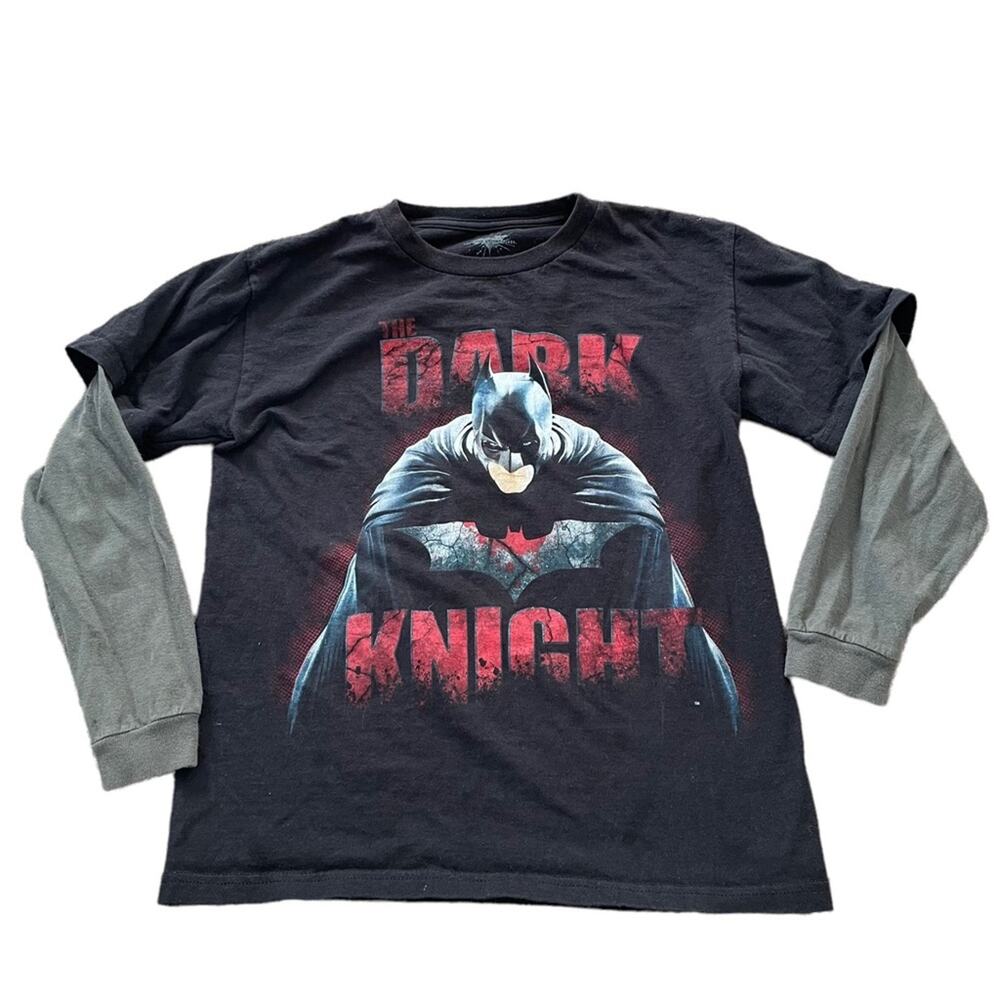 The Dark Knight TM & DC COMICS Boys long sleeve Shirt SIZE 12
